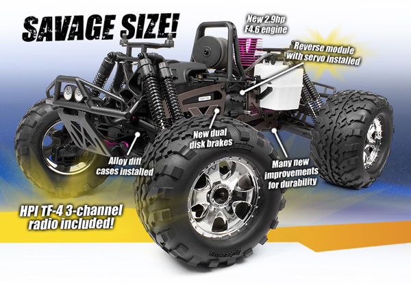 HPI Savage X 4,6 (Reverse) με Oπισθεν - Hpi Racing - Πατήστε στην εικόνα για να κλείσει