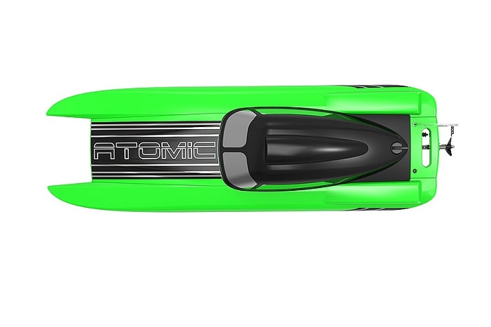 VOLANTEX ATOMIC SR85 BRUSHLESS BOAT (NO BATT)- GREEN - Click Image to Close