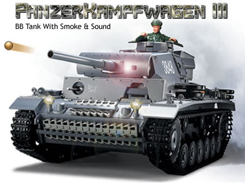 RC Tanks, 1/16 PanzerKampfwagen, RC Tank With Smoke And Sound - Πατήστε στην εικόνα για να κλείσει