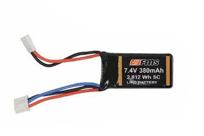 ROC HOBBY LIPO BATTERY 7.4V 2S 380MAH FOR 1/12TH WILLYS