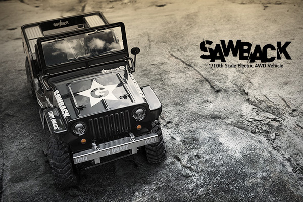 Gmade Sawback 1/10 Scale RC Crawler Kit - Πατήστε στην εικόνα για να κλείσει