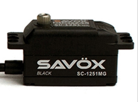 SAVOX DIGITAL LOW PROFILE SERVO 9.0KG@6V - BLACK EDITION - Click Image to Close