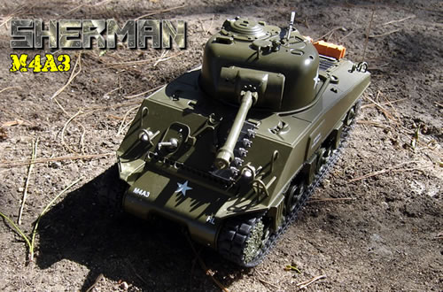 1/30 Sherman M4A3 Radio Controlled (RC) Tank