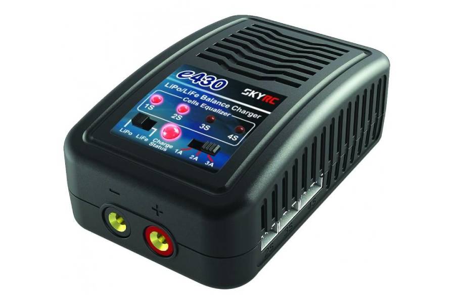 SkyRC e430 AC Charger 2-4S, 3A XT60 plug