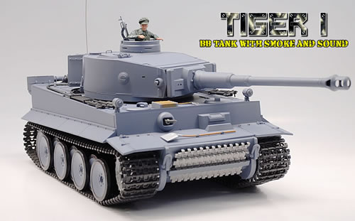 1/16 Tiger I Τηλεκατευθυνόμενα Τανκ με Καπνό και Ήχο (3818-1)