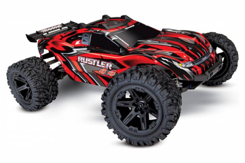 Traxxas Rustler 4x4 XL-5 TQ (incl battery/charger), Red