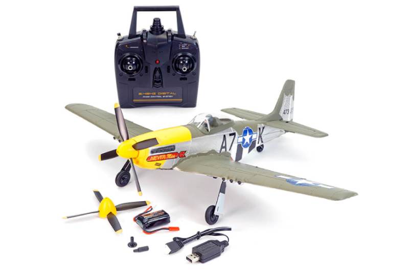RC Plane P-51D Mustang Green 4CH 500MM Brushless With Gyro RTF