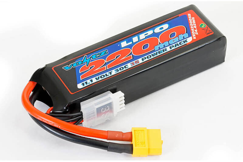 VOLTZ 2200MAH 11.1V 30C LIPO BATTERY W/XT60