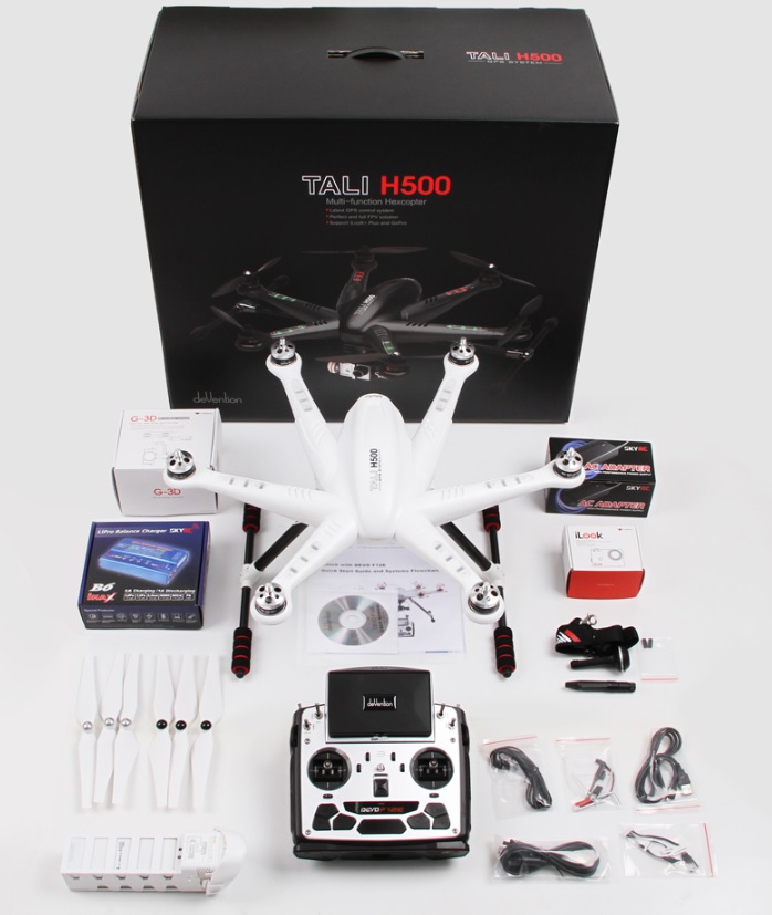 Tali H500 FPV With Devo 12E ILook+ 3D Gimbal - Walkera Drones - Click Image to Close