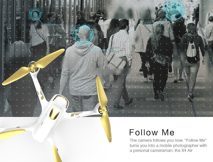 HUBSAN H501S X4 FPV QUADCOPTER DRONE W/GPS 1080P, 1KEY, FOLLOW ME & HEADLESS - White