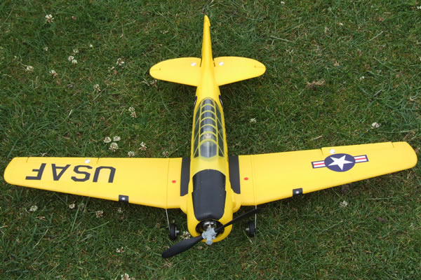 FMS Mini AT6 Texan 800 Series RTF Electric RC Warbird with 2.4gh