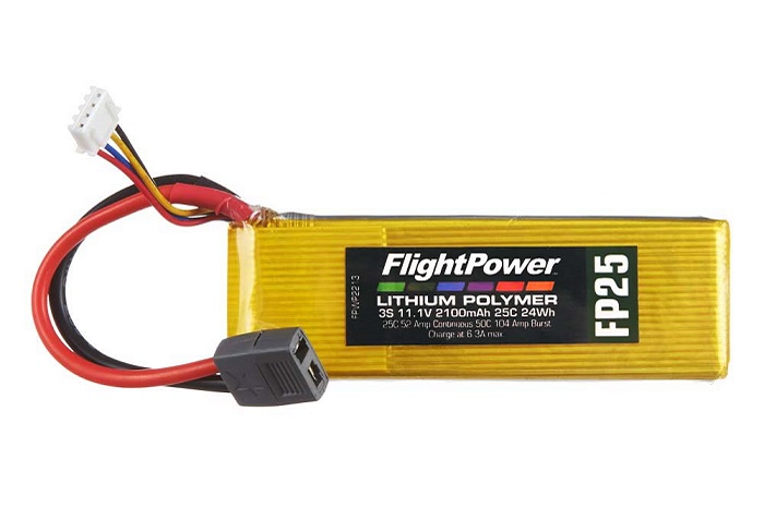 LiPo Battery 3s, FP25 11,1 V, 2100mAh