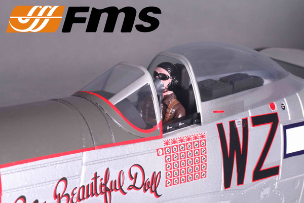FMS P51D Mustang 1400 Series RTF Electric RC Warbird w/o TX/RX/B