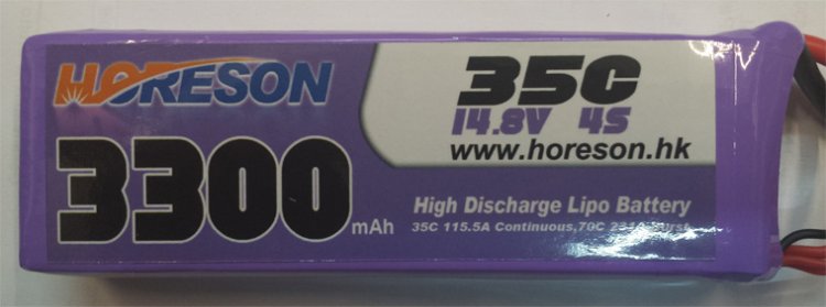 Horeson 3300mAh 4S 35C LiPo Battery