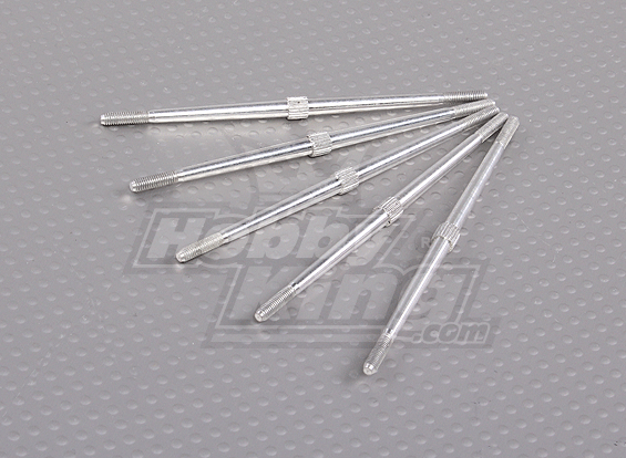 Adjustable Alu Tie Rod Set - M3 x L90 mm (5pc)