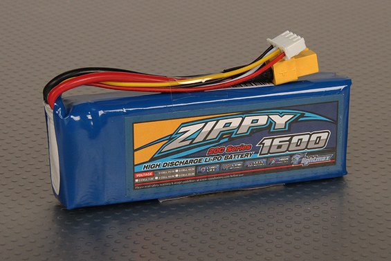 ZIPPY Flightmax 1600mAh 3S1P 20C LiPo Battery